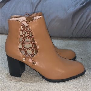 Brown booties